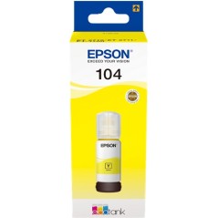 ✅ Epson bouteille encre 104 jaune couleur jaune en stock