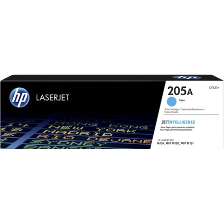 ✅ HP Toner 205A (CF531A) Cyan couleur cyan en stock
