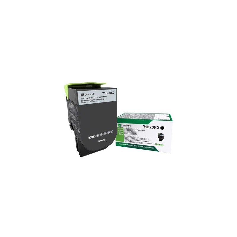 Lexmark toner 71B20K0 noir Lexmark toner 71B20K0 noir