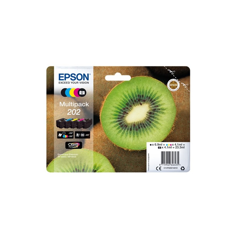 Epson Multipack 202, 5 cartouches Epson Multipack 202, 5 cartouches