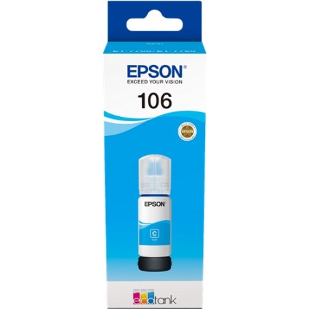 ✅ Epson bouteille encre 106 cyan couleur cyan en stock
