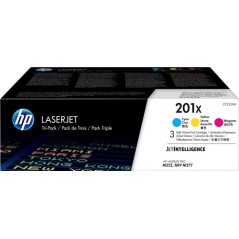 ✅ HP Toner 201X (CF253XM) Multipack Cyan / Magenta / Jaune couleur couleur en stock