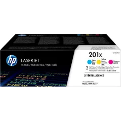 HP Toner 201X (CF253XM) Multipack Cyan / Magenta / Jaune
