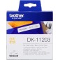 Brother Rouleau étiquettes DK-11203 Noir sur blanc, 17 x 87 mm