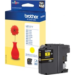 ✅ Brother LC-121Y jaune couleur jaune en stock
