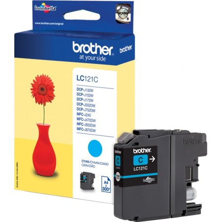 ✅ Brother LC-121C cyan couleur cyan en stock