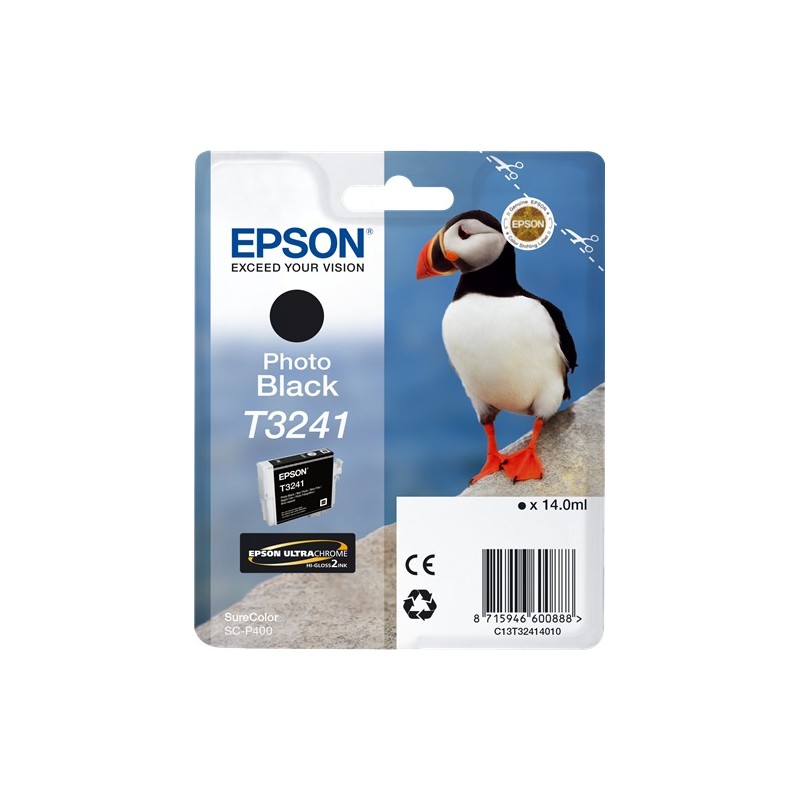 Epson cartouche encre T3241 noir photo