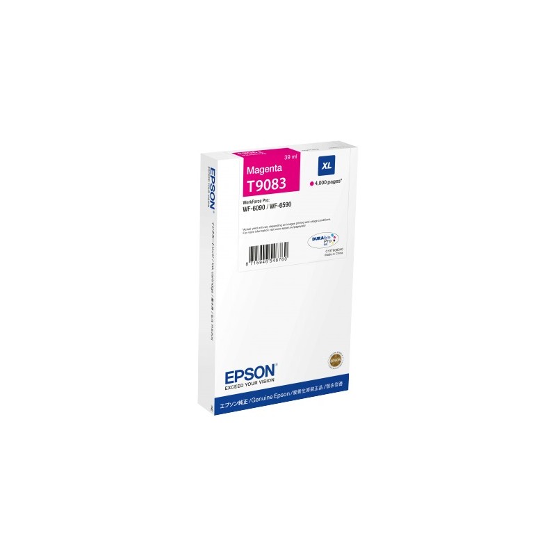 Epson cartouche encre T9083 (C13T908340) magenta Epson cartouche encre T9083 (C13T908340) magenta