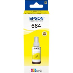 ✅ Epson Bouteille encre 664 Jaune couleur jaune en stock