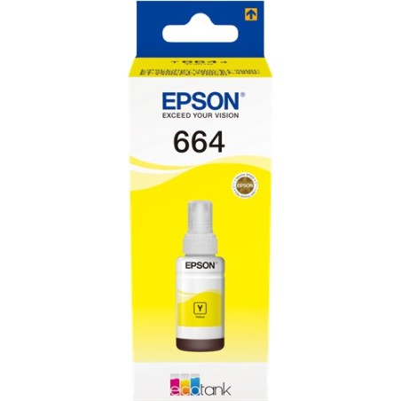 ✅ Epson Bouteille encre 664 Jaune couleur jaune en stock