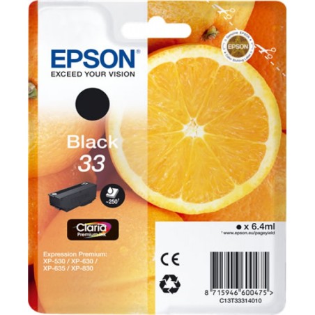 ✅ Epson cartouche encre 33 noir couleur Noir en stock