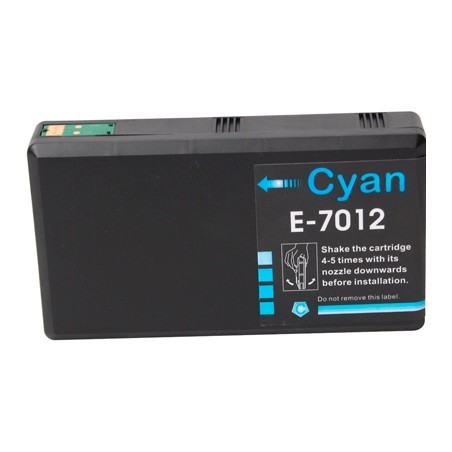 ✅ Cartouche compatible EPSON T7012 XXL cyan couleur cyan en stock