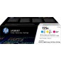 HP Toner 125A (CF373AM) Multipack Cyan / Magenta / Jaune