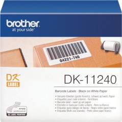 ✅ Brother Rouleau étiquettes DK-11240 Noir sur blanc, 102 x 51 mm couleur Noir/blanc en stock