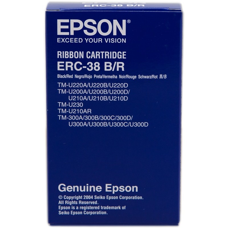 Epson ruban ERC-38BR noir/rouge