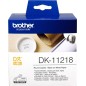 Brother Rouleau étiquettes DK-11218 Noir sur blanc, 24 mm de diamètre