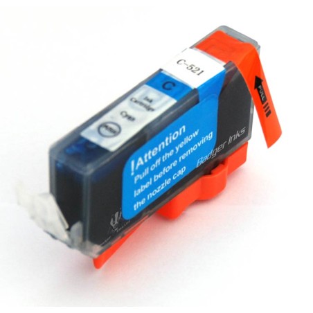 ✅ Cartouche compatible CANON CLI-521 cyan couleur cyan en stock