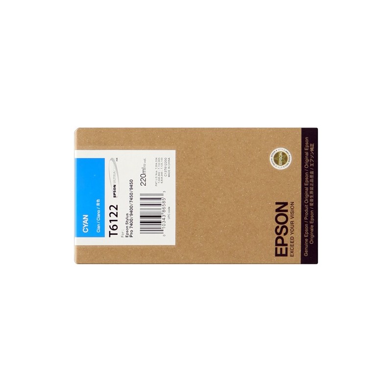 Epson cartouche encre T6122 cyan