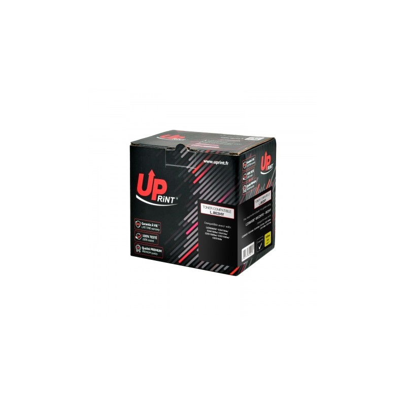 Toner UPrint compatible LEXMARK 80C2HY0 (802HY) jaune Toner UPrint compatible LEXMARK 80C2HY0 (802HY) jaune