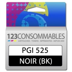 Cartouche compatible CANON PGI-525 BK noire