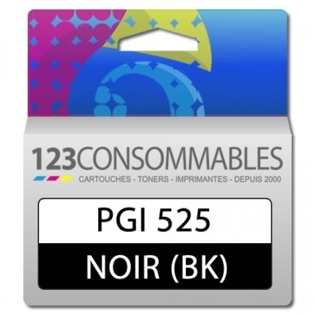 Cartouche compatible CANON PGI-525 BK noire