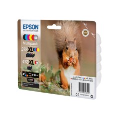 Epson MultiPack 378XL / 478XL Noir / Cyan / Magenta / Jaune / Rouge / Gris