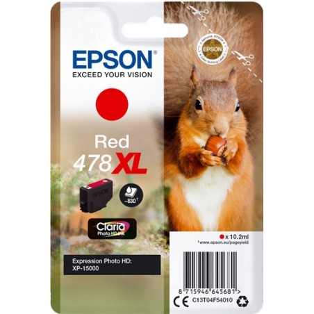✅ Epson cartouche encre 478XL rouge couleur rouge en stock