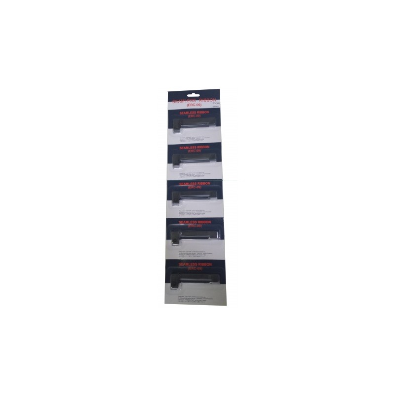 Pack 5 rubans compatibles ERC09-ERC22 noir