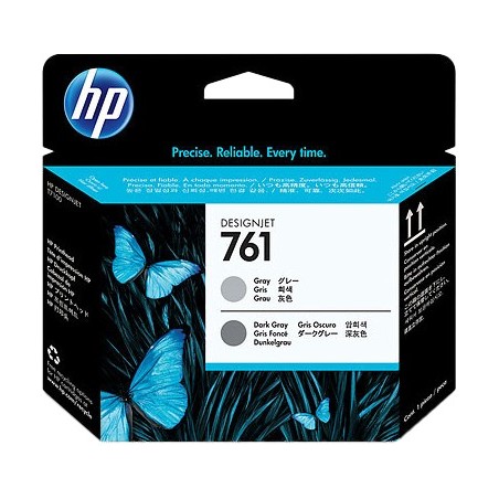 ✅ HP Tête d'impression 761 (CH647A) gris/gris foncé couleur gris en stock