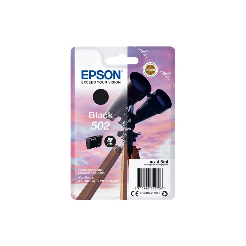 Epson cartouche encre 502 noir Epson cartouche encre 502 noir
