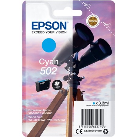 ✅ Epson cartouche encre 502 cyan couleur cyan en stock