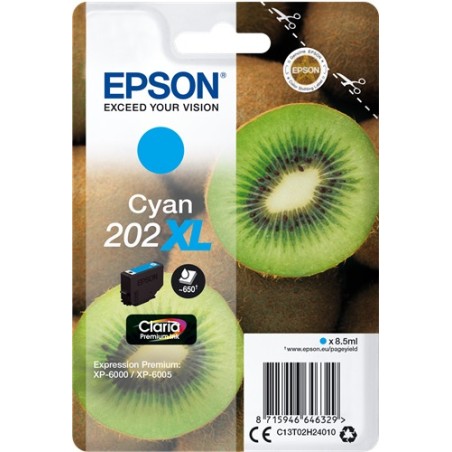 ✅ Epson cartouche encre 202 XL cyan couleur cyan en stock