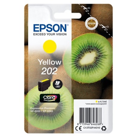 ✅ Epson cartouche encre 202 jaune couleur jaune en stock