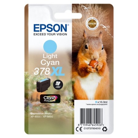 ✅ Epson cartouche encre 378XL cyan clair couleur cyan clair en stock