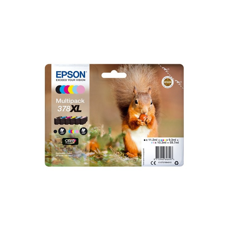 Epson Multipack 378XL, 6 cartouches