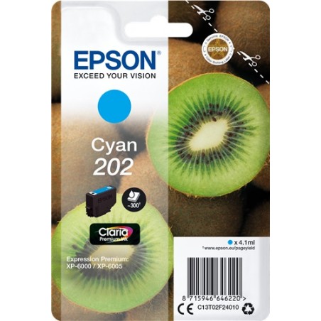 ✅ Epson cartouche encre 202 cyan couleur cyan en stock