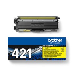 ✅ Brother Toner TN-421 Y Jaune couleur jaune en stock