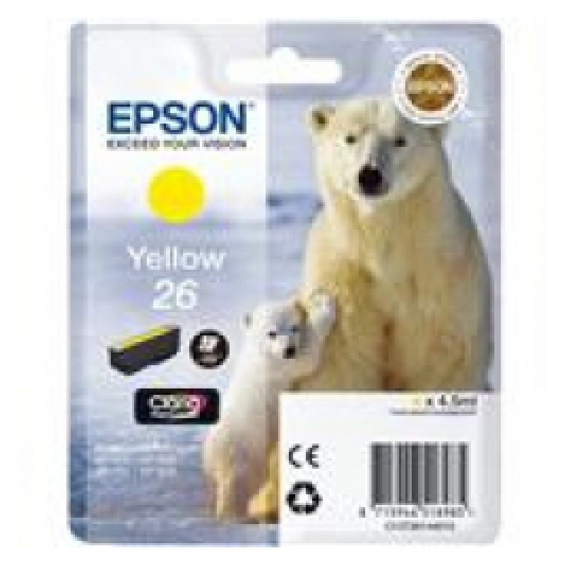 Epson cartouche encre 26 jaune Epson cartouche encre 26 jaune