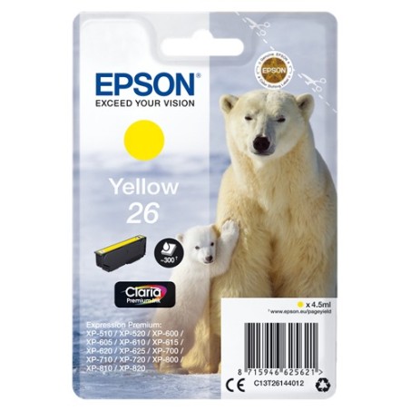 Epson cartouche encre 26 jaune