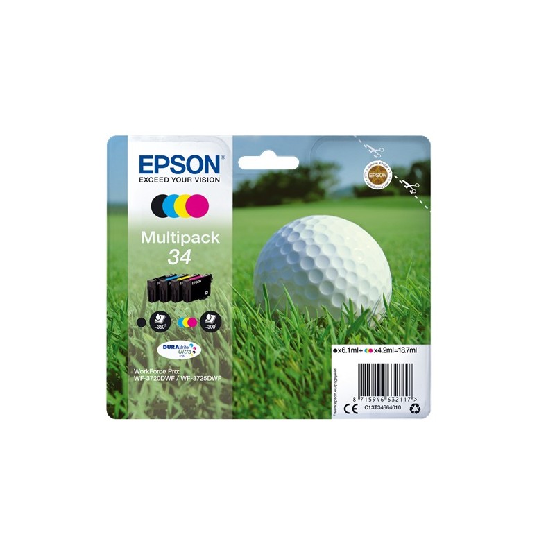 Epson MultiPack 34, 4 cartouches