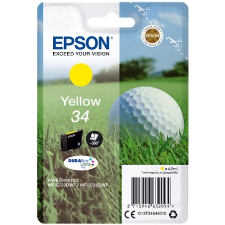 ✅ Epson cartouche encre 34 jaune couleur jaune en stock