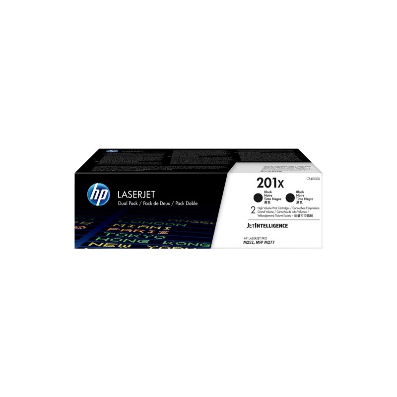 HP Toner 201X (CF400XD) Multipack Noir