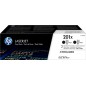 HP Toner 201X (CF400XD) Multipack Noir