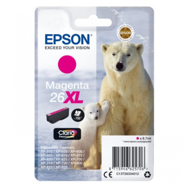 Epson cartouche encre 26XL magenta