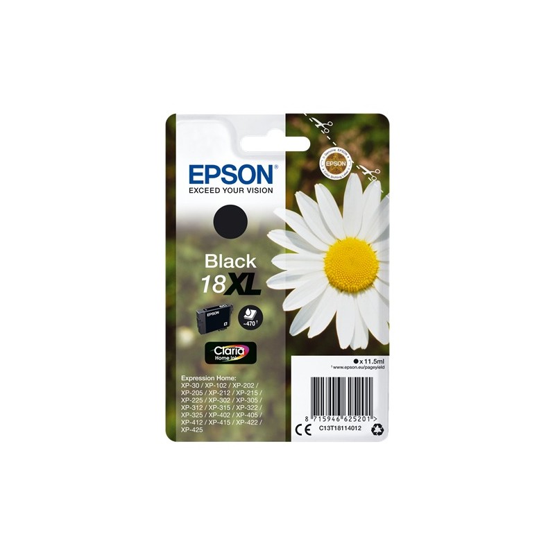 Epson cartouche encre 18XL noir Epson cartouche encre 18XL noir