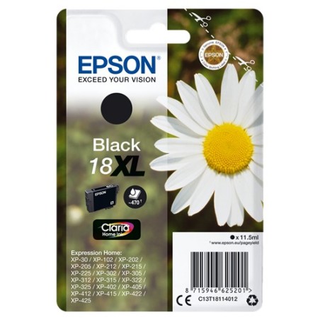 ✅ Epson cartouche encre 18XL noir couleur Noir en stock