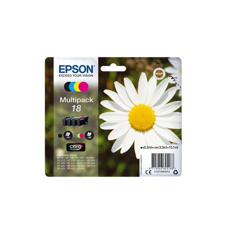 Epson Multipack 18, 4 cartouches