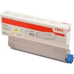 ✅ OKI toner 46443101 XL jaune couleur jaune en stock