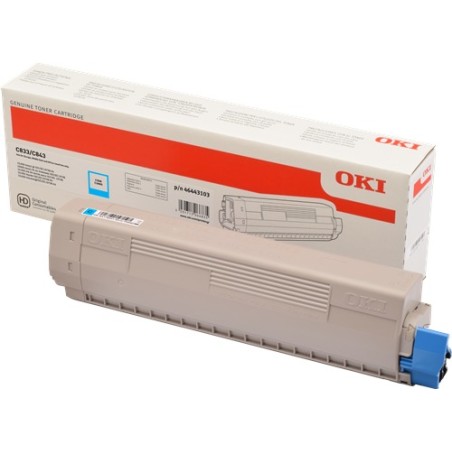 ✅ OKI toner 46443103 XL cyan couleur cyan en stock