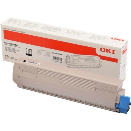 ✅ OKI toner 46471104 noir 7000 pages couleur Noir en stock